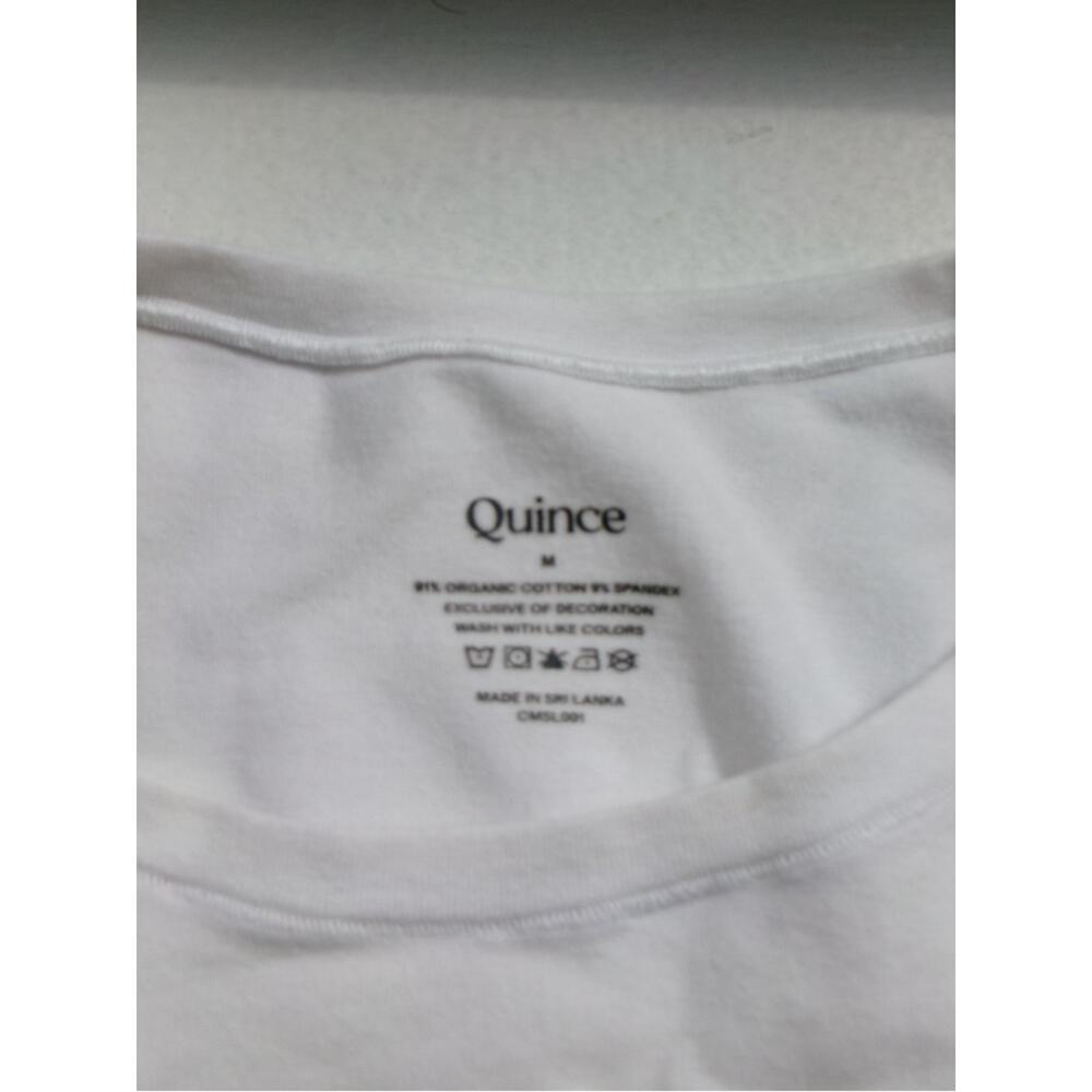 Quince White Short-Sleeve Crew Bodysuit - Picture 5 of 5